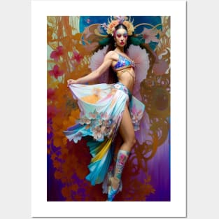 Exotic art a beautiful dancer Posters and Art